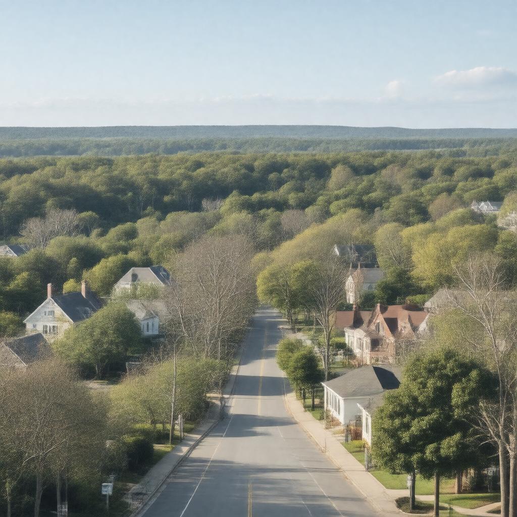 AI-created image of Belmont, Massachusetts