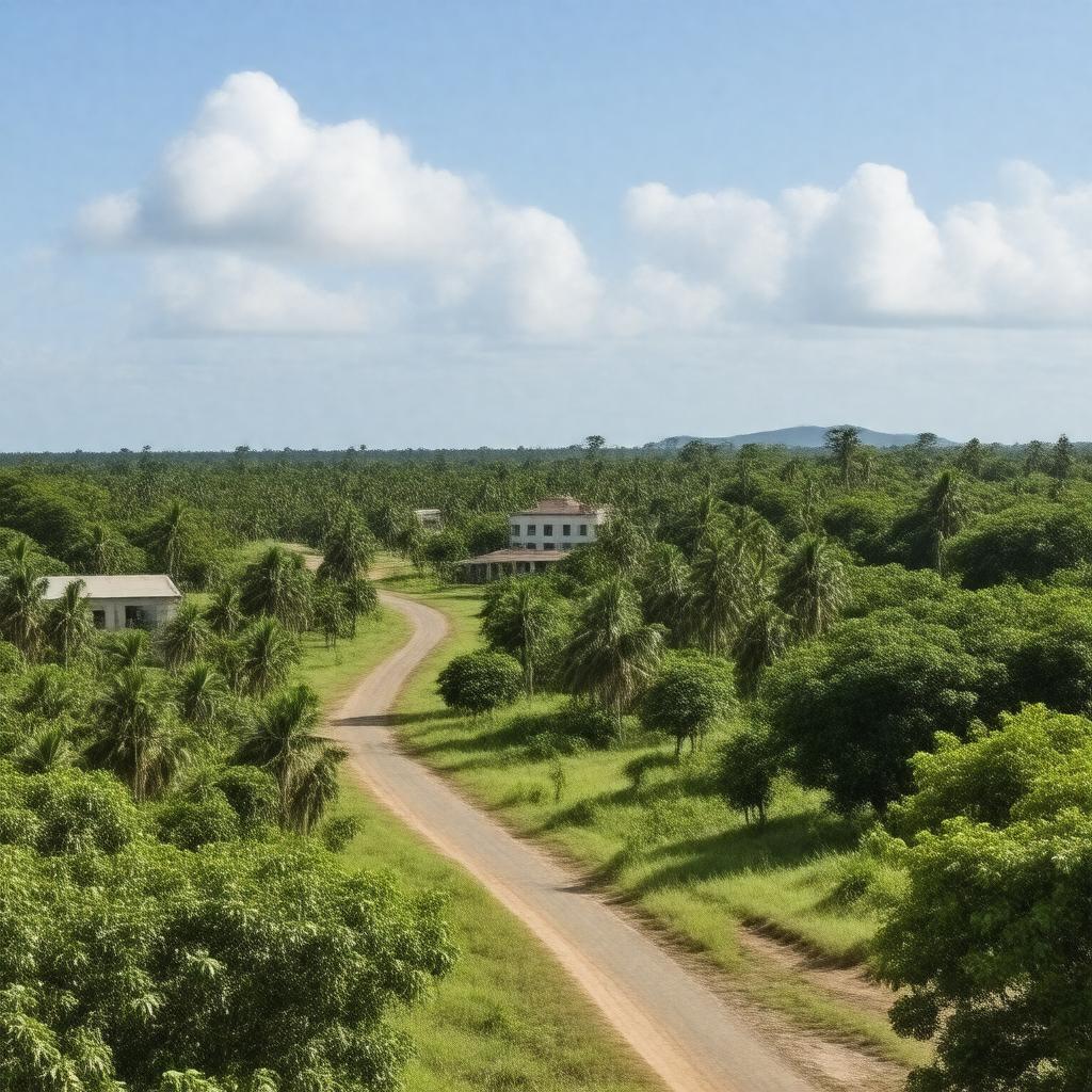 Click to view larger image AI-created image of Belmopan, Belize