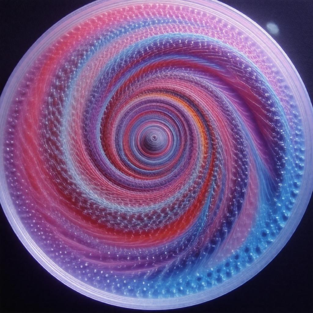 AI-created image of Belousov–Zhabotinsky reaction