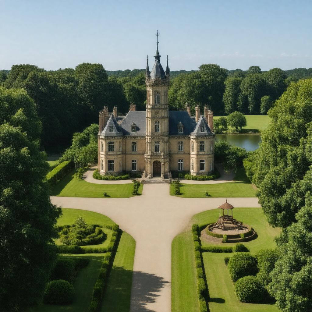 AI-created image of Belton House