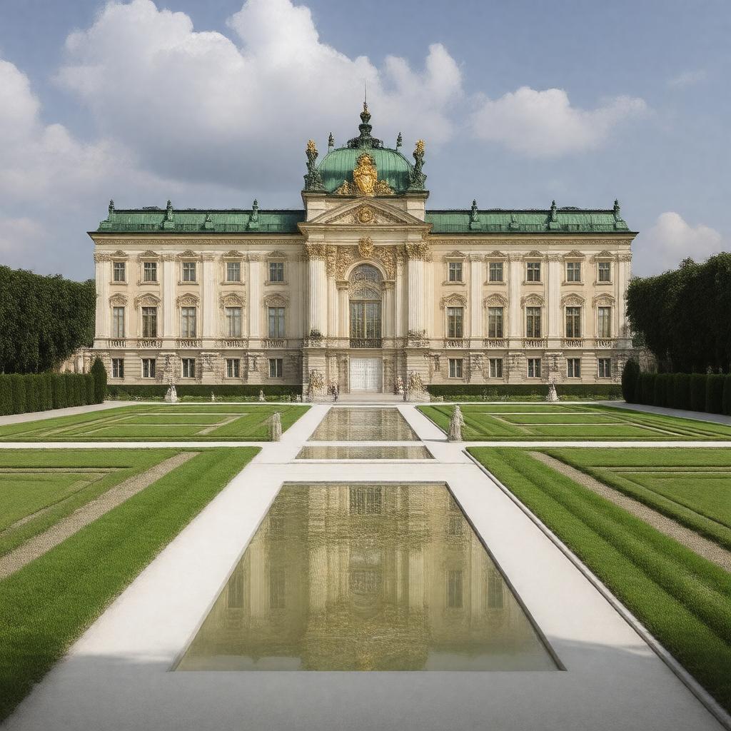 Click to view larger image AI-created image of Belvedere Palace