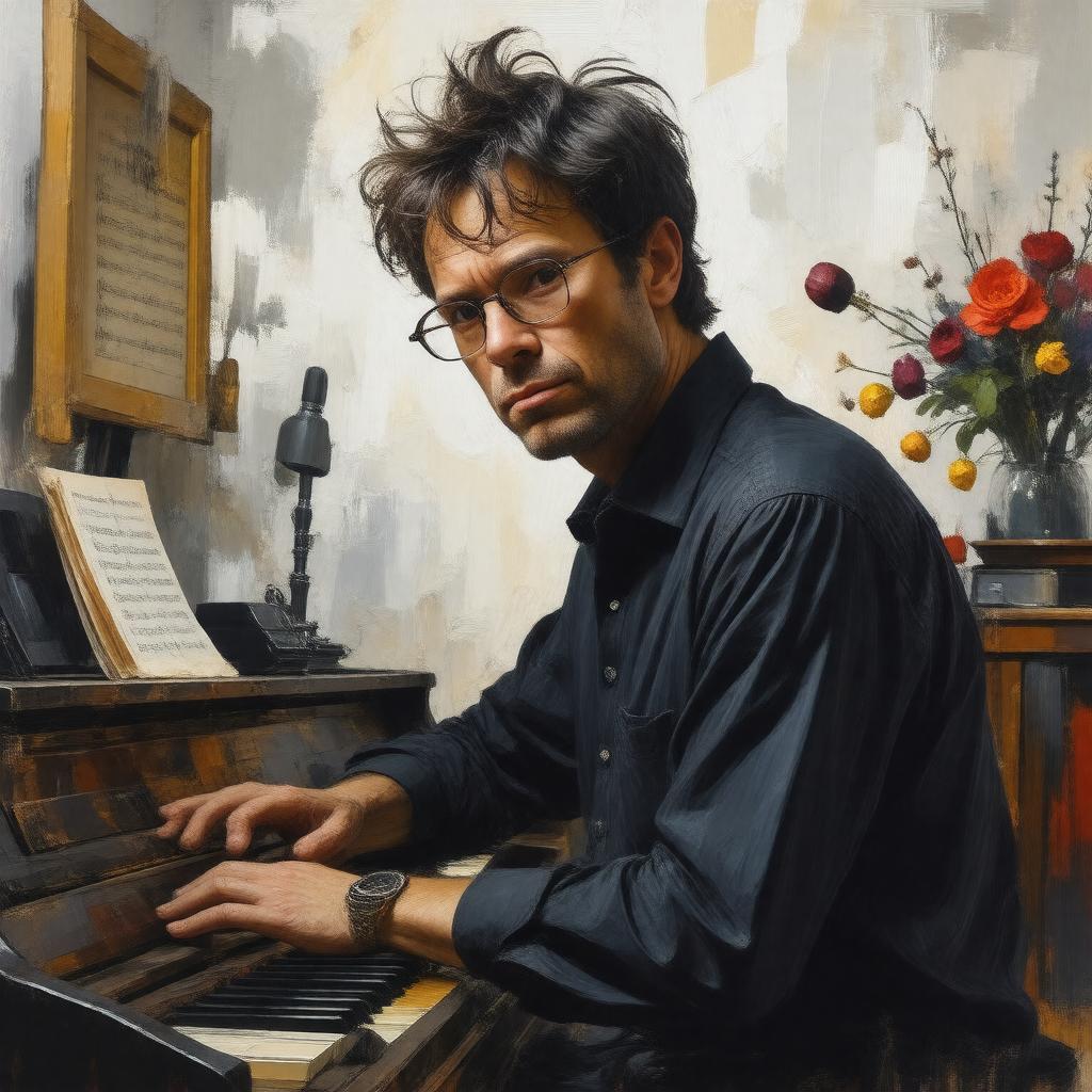AI-created image of Ben Folds
