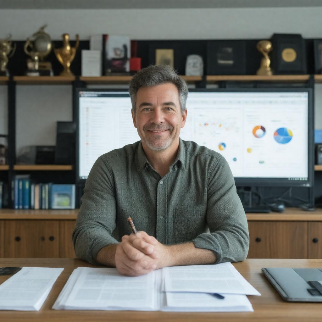 AI-created image of Ben Fry