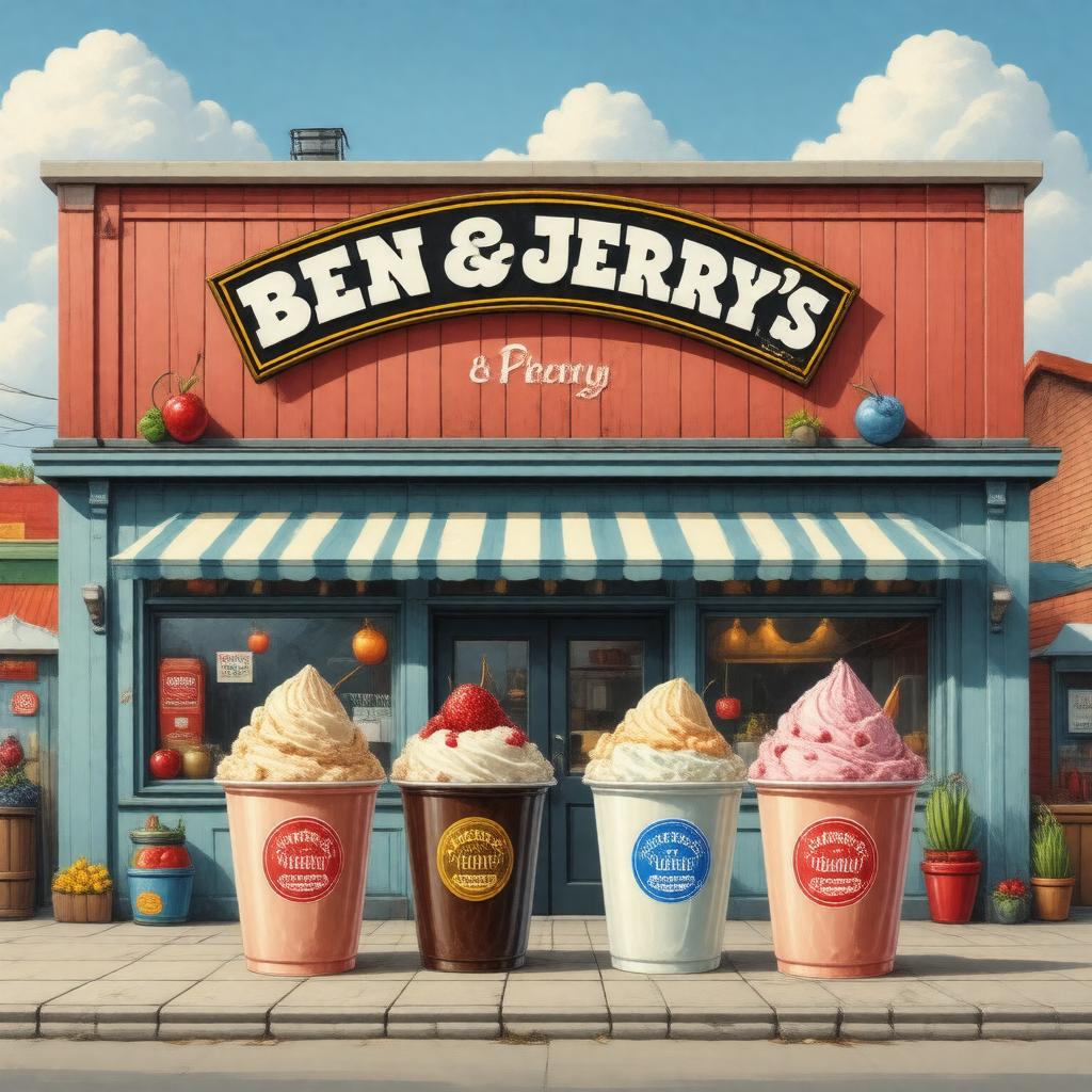 AI-created image of Ben & Jerry's