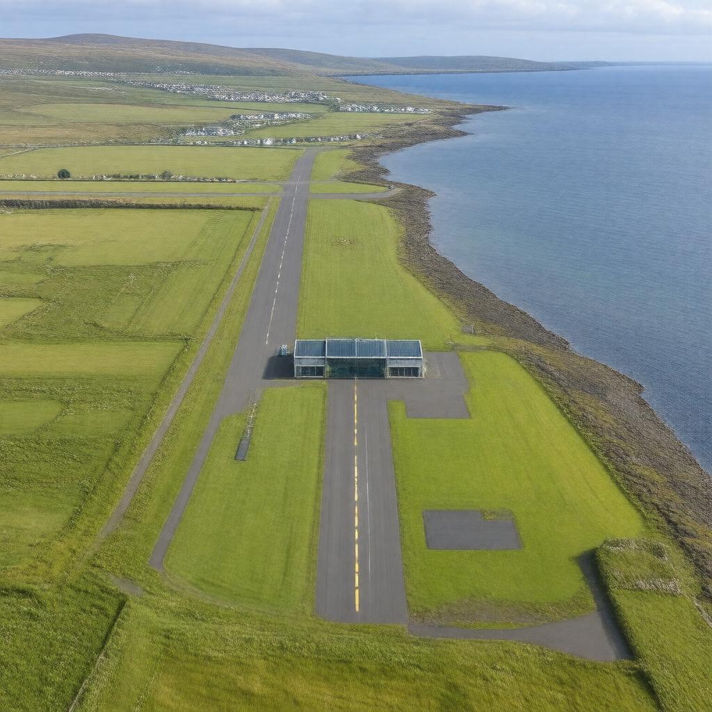 Click to view larger image AI-created image of Benbecula Airport