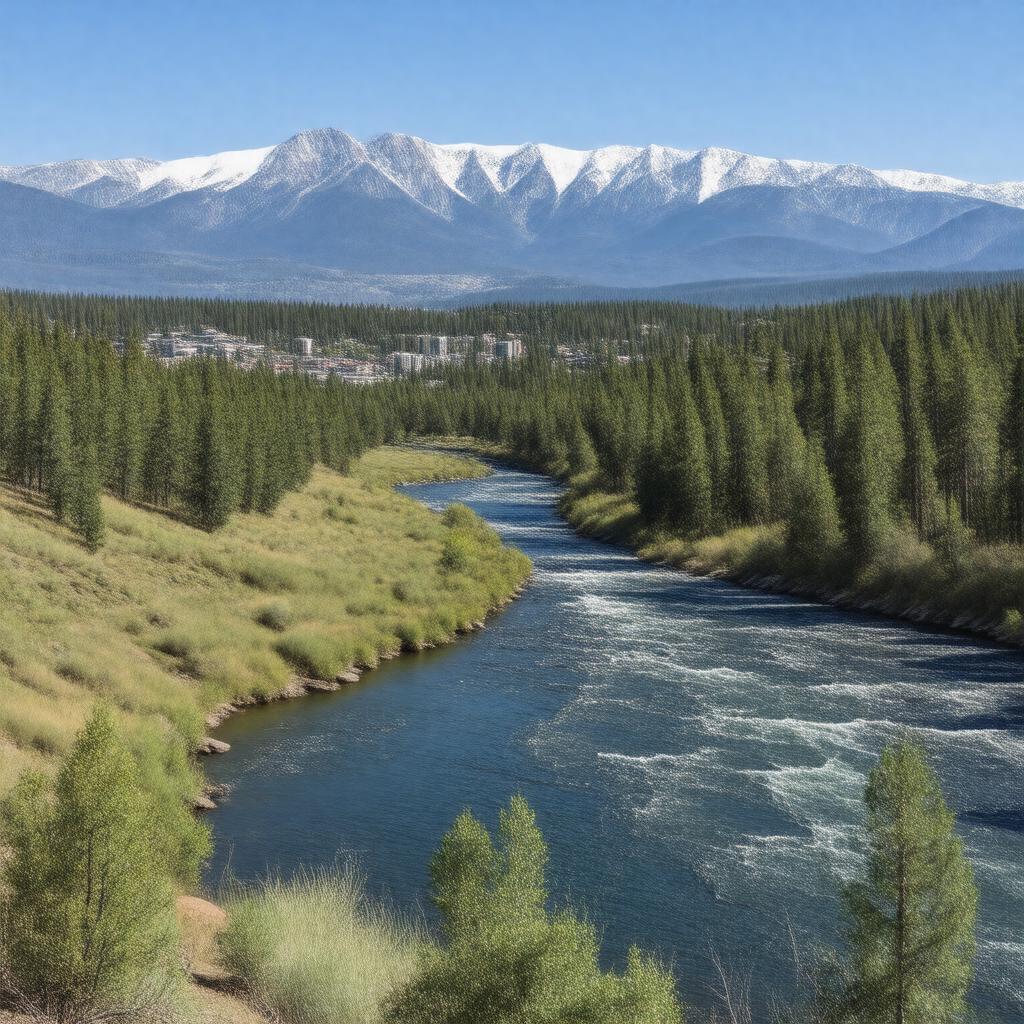 AI-created image of Bend, Oregon