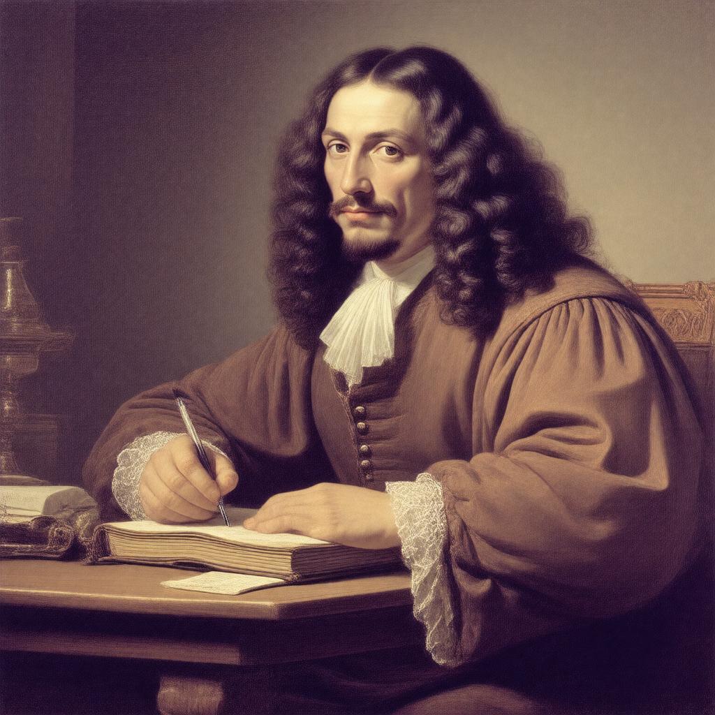 AI-created image of Benedictus de Spinoza