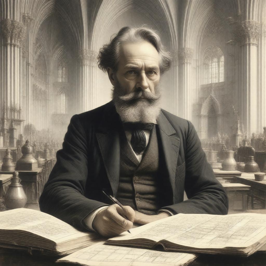 AI-created image of Benjamin Ferrey