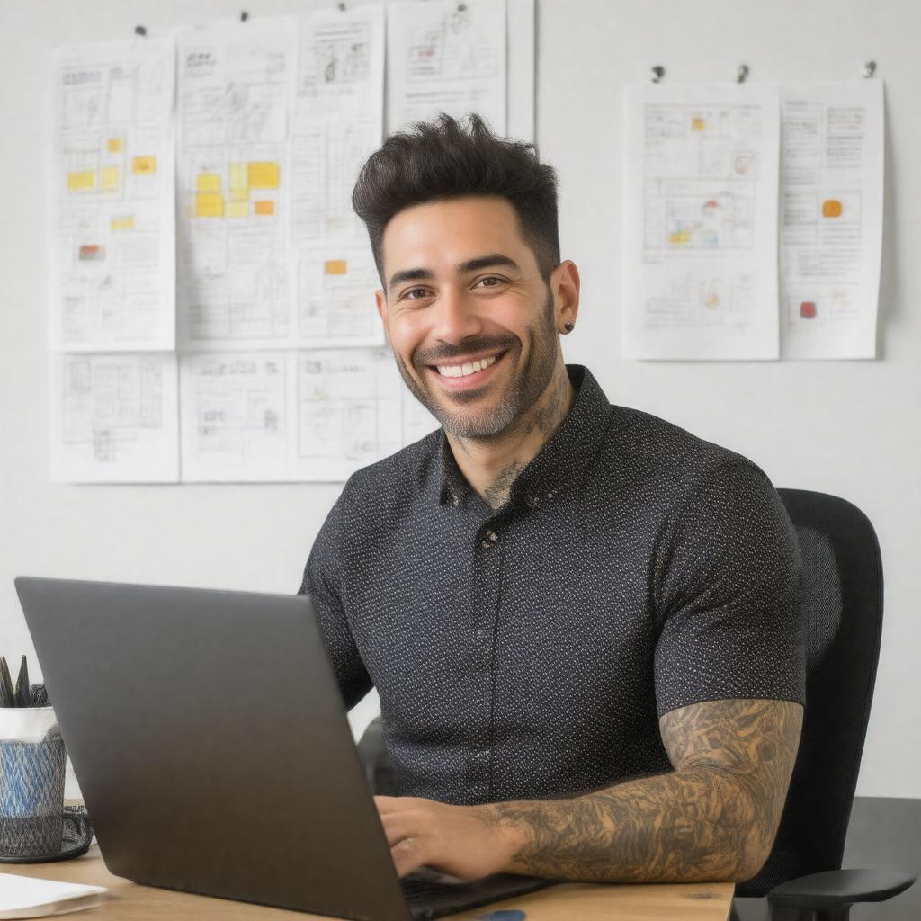 AI-created image of Benjamin Mako Hill