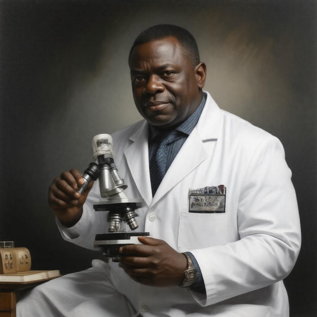 Click to view larger image AI-created image of Bennet Omalu