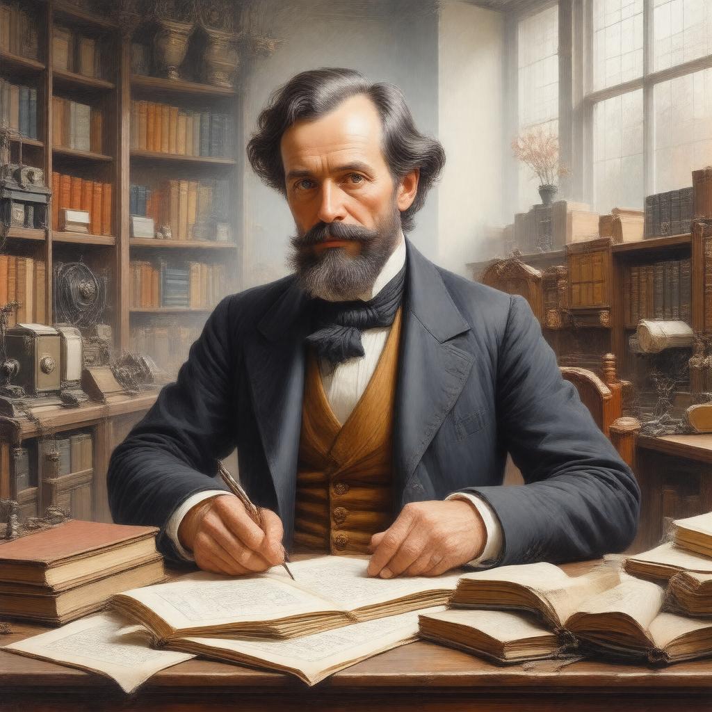 Click to view larger image AI-created image of Bennet Woodcroft