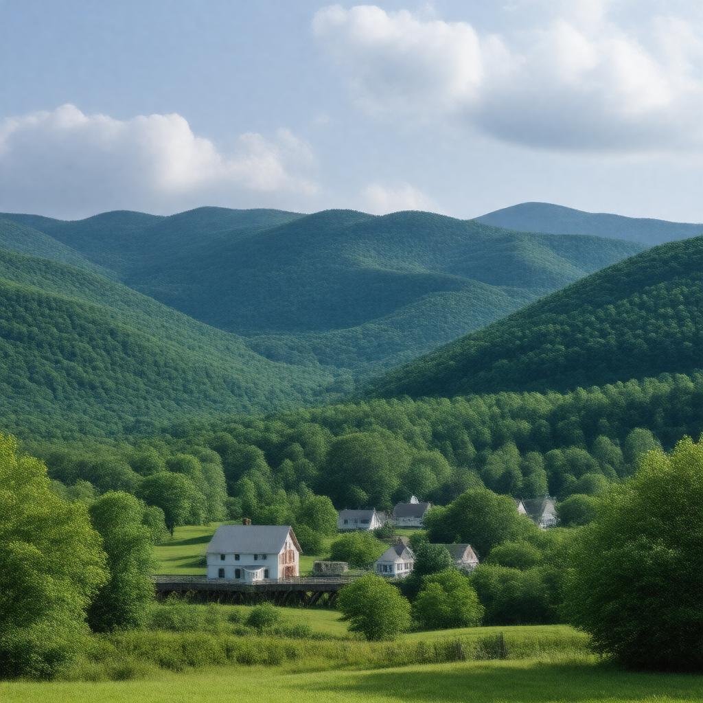 AI-created image of Bennington County, Vermont