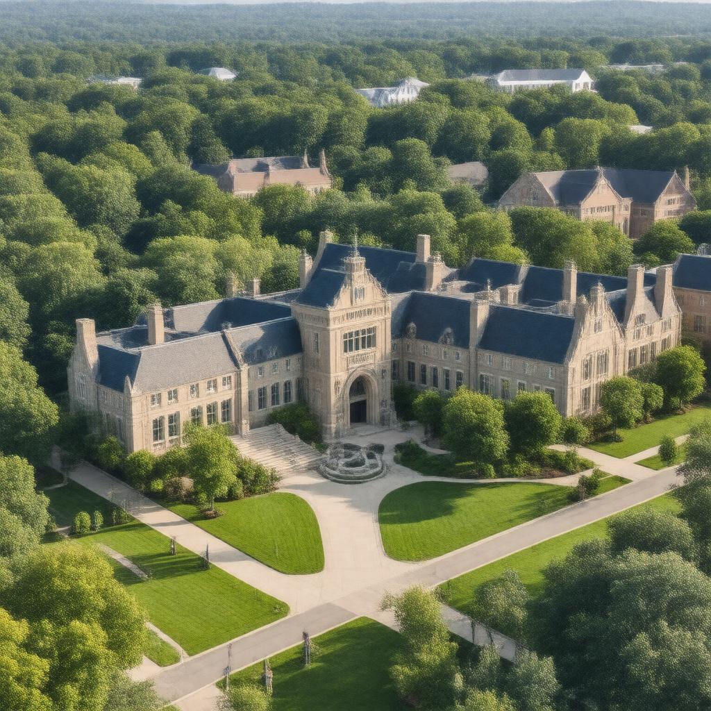 AI-created image of Bentley College