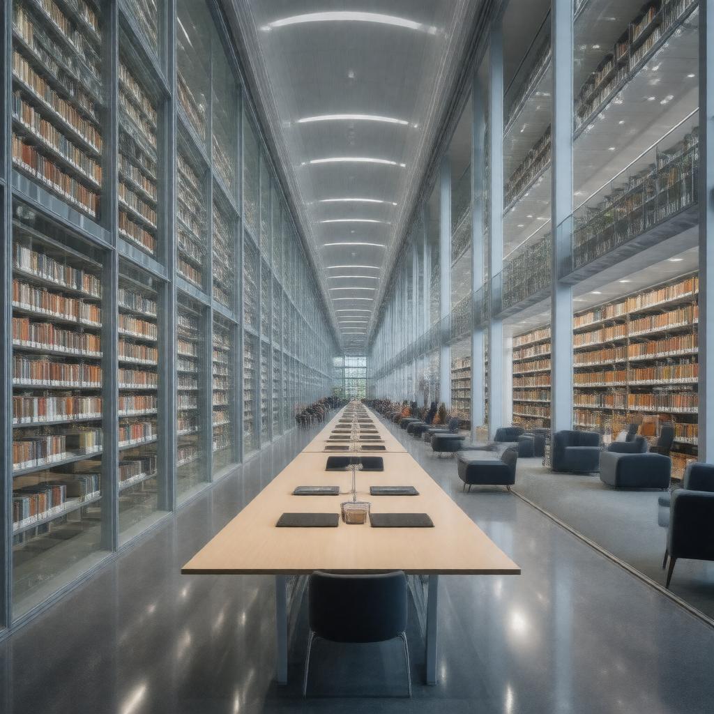 Click to view larger image AI-created image of Bentley Library