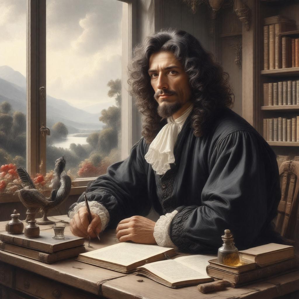 AI-created image of Bento de Espinosa