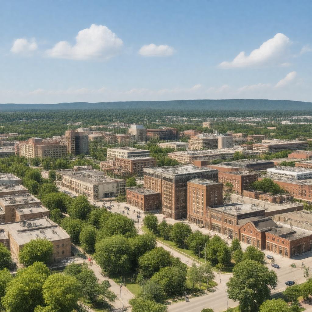 AI-created image of Bentonville, Arkansas