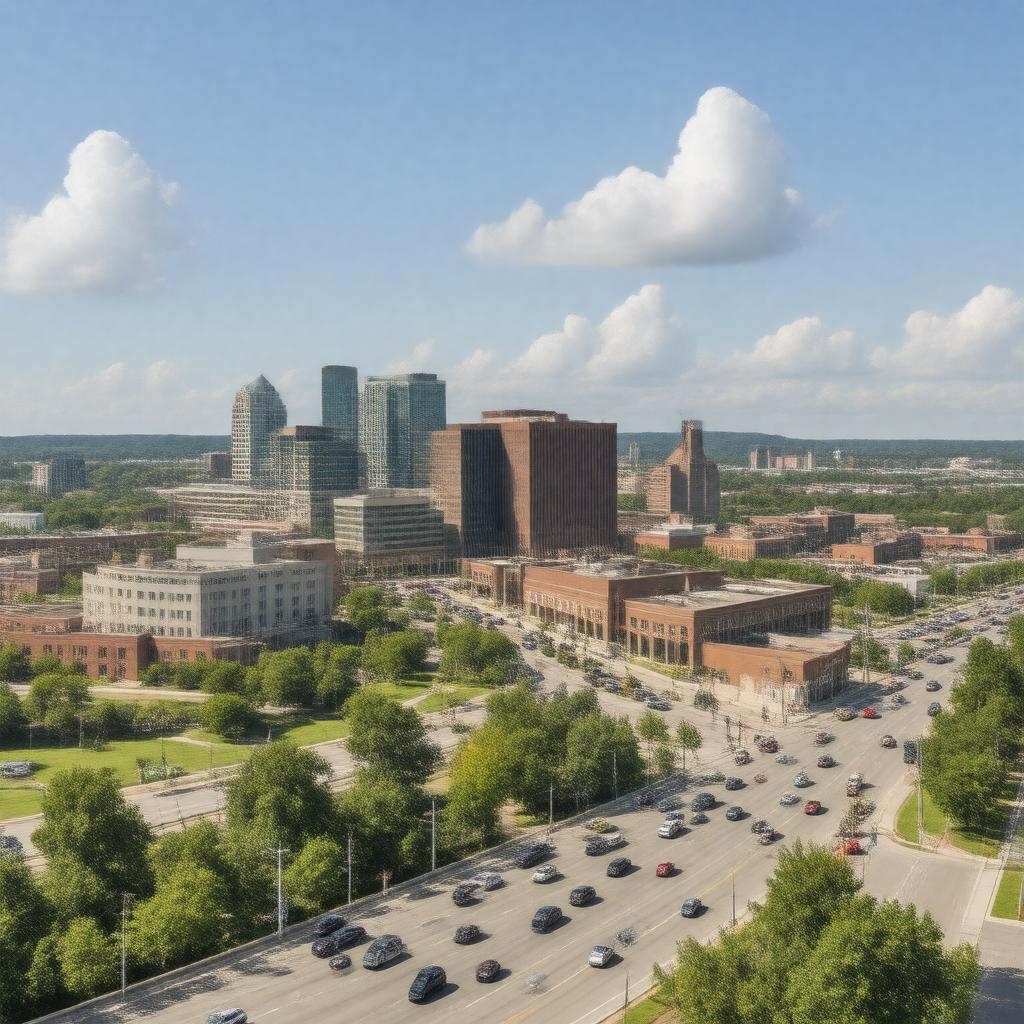 AI-created image of Bentonville, Arkansas, USA