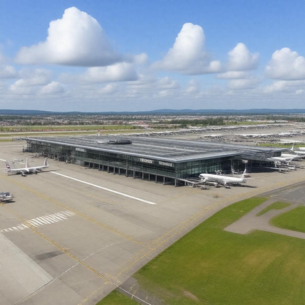 AI-created image of Bergen Airport, Flesland