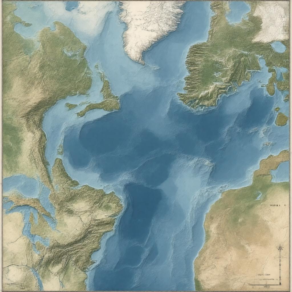 AI-created image of Bering Strait