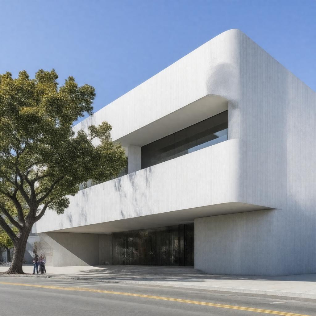 AI-created image of Berkeley Art Museum and Pacific Film Archive