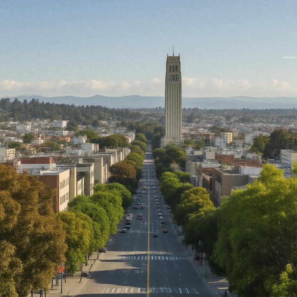 AI-created image of Berkeley, California