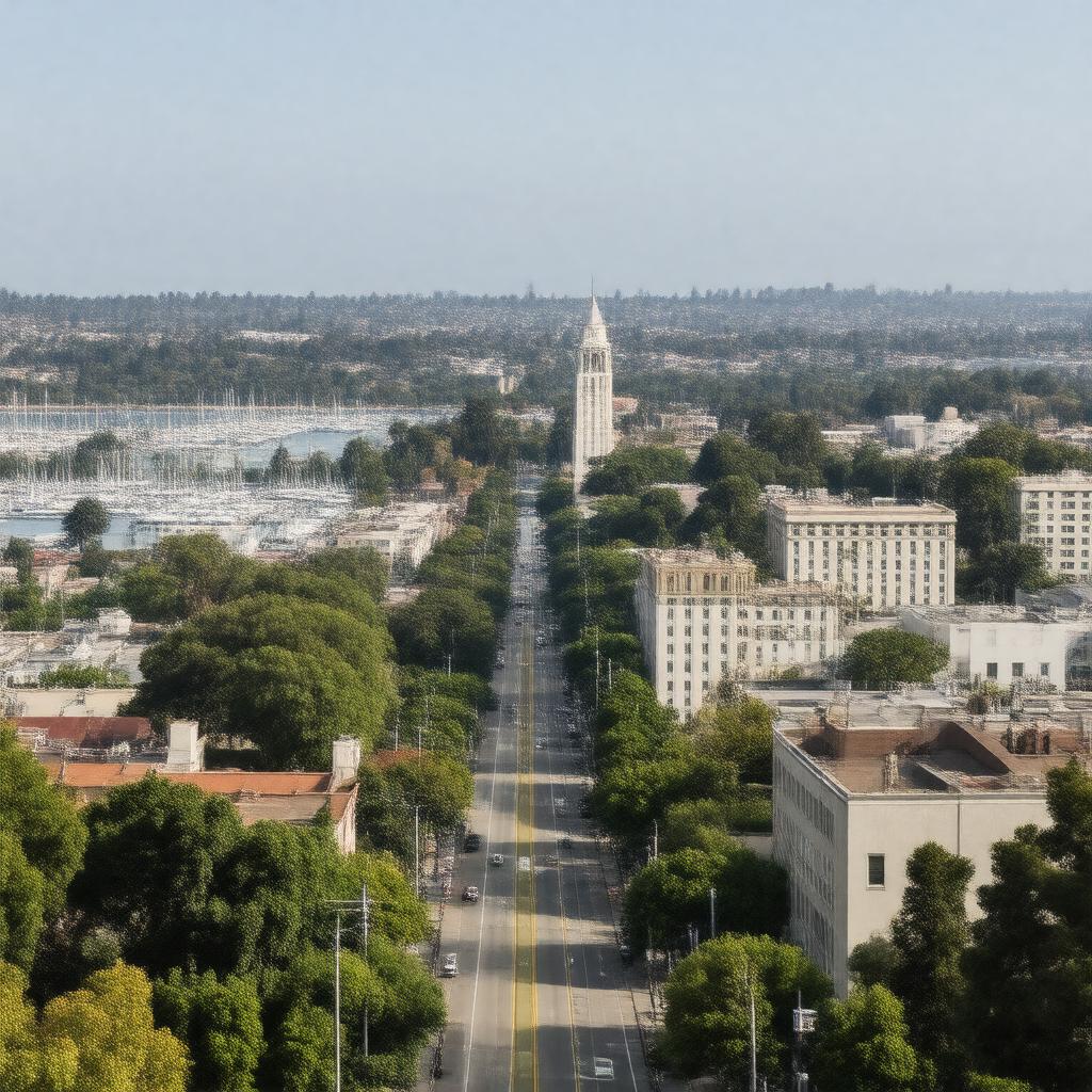 AI-created image of Berkeley, California, United States