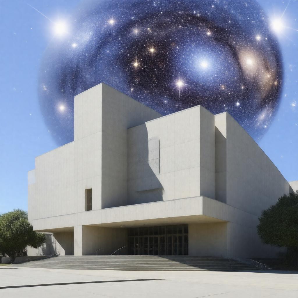 Click to view larger image AI-created image of Berkeley Center for Cosmological Physics
