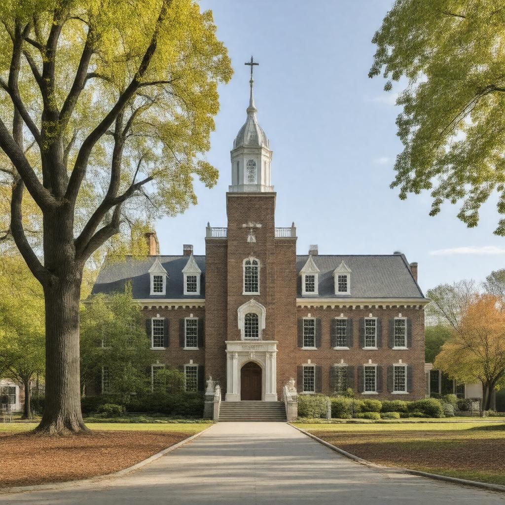 Click to view larger image AI-created image of Berkeley Divinity School