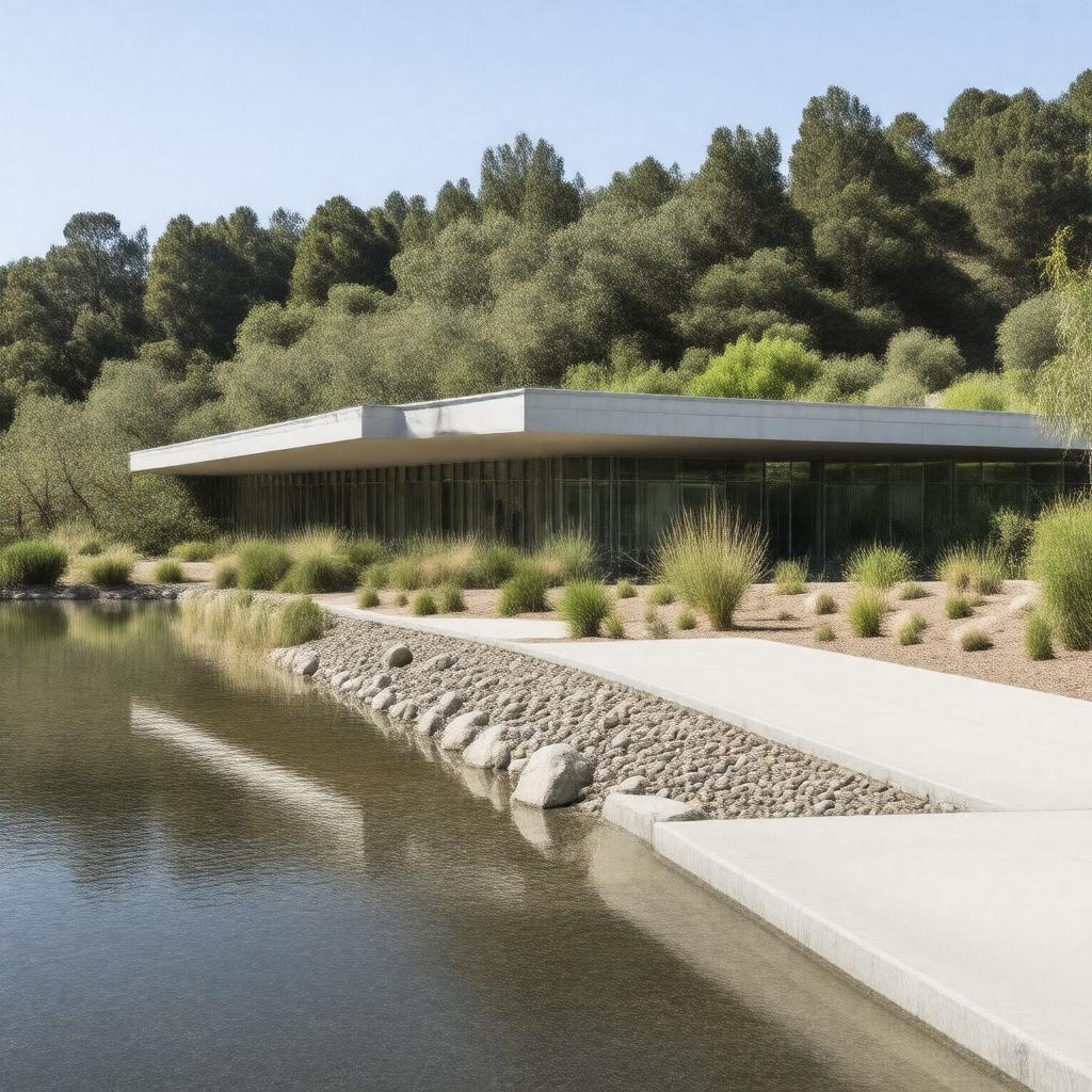 Click to view larger image AI-created image of Berkeley Water Center