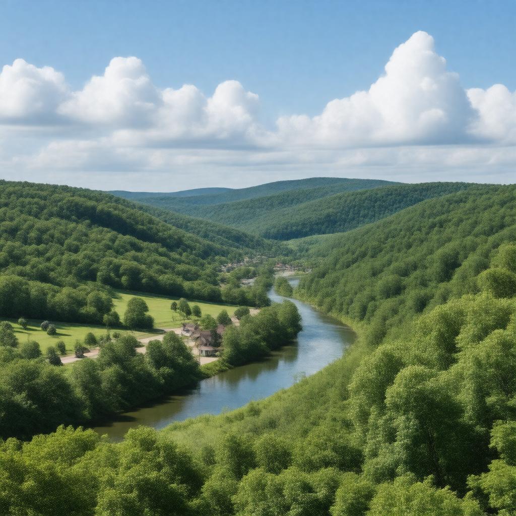 AI-created image of Berks County, Pennsylvania