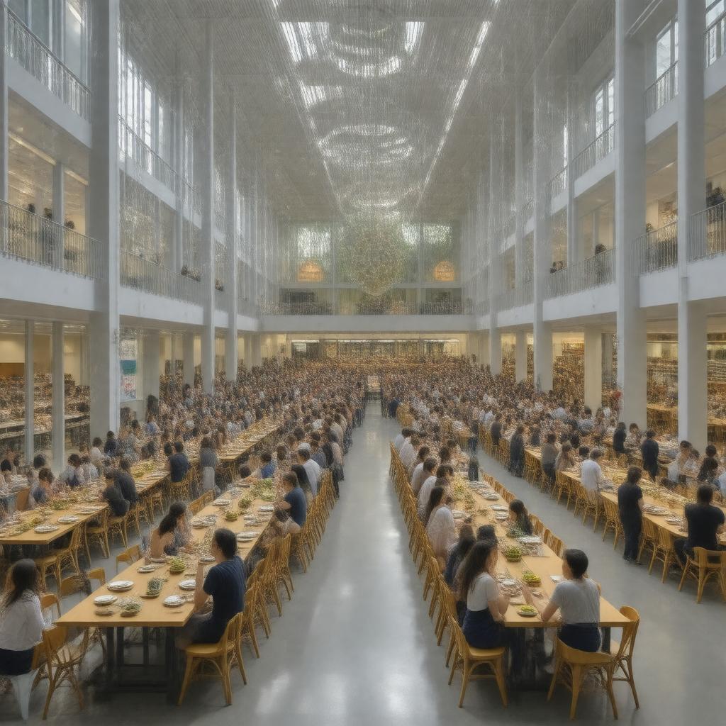 AI-created image of Berkshire Dining Commons
