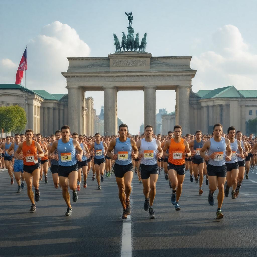 AI-created image of Berlin Marathon