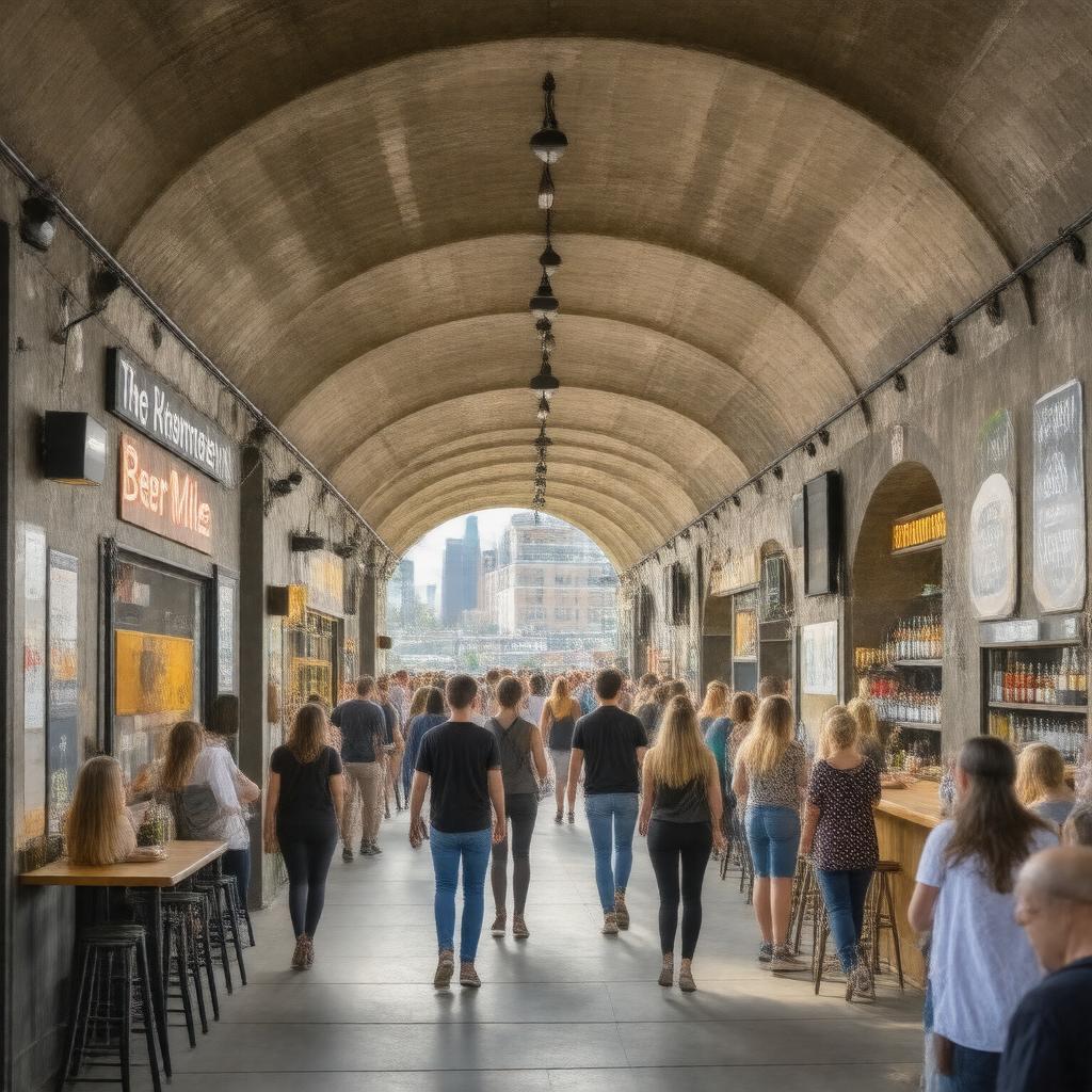 AI-created image of Bermondsey Beer Mile