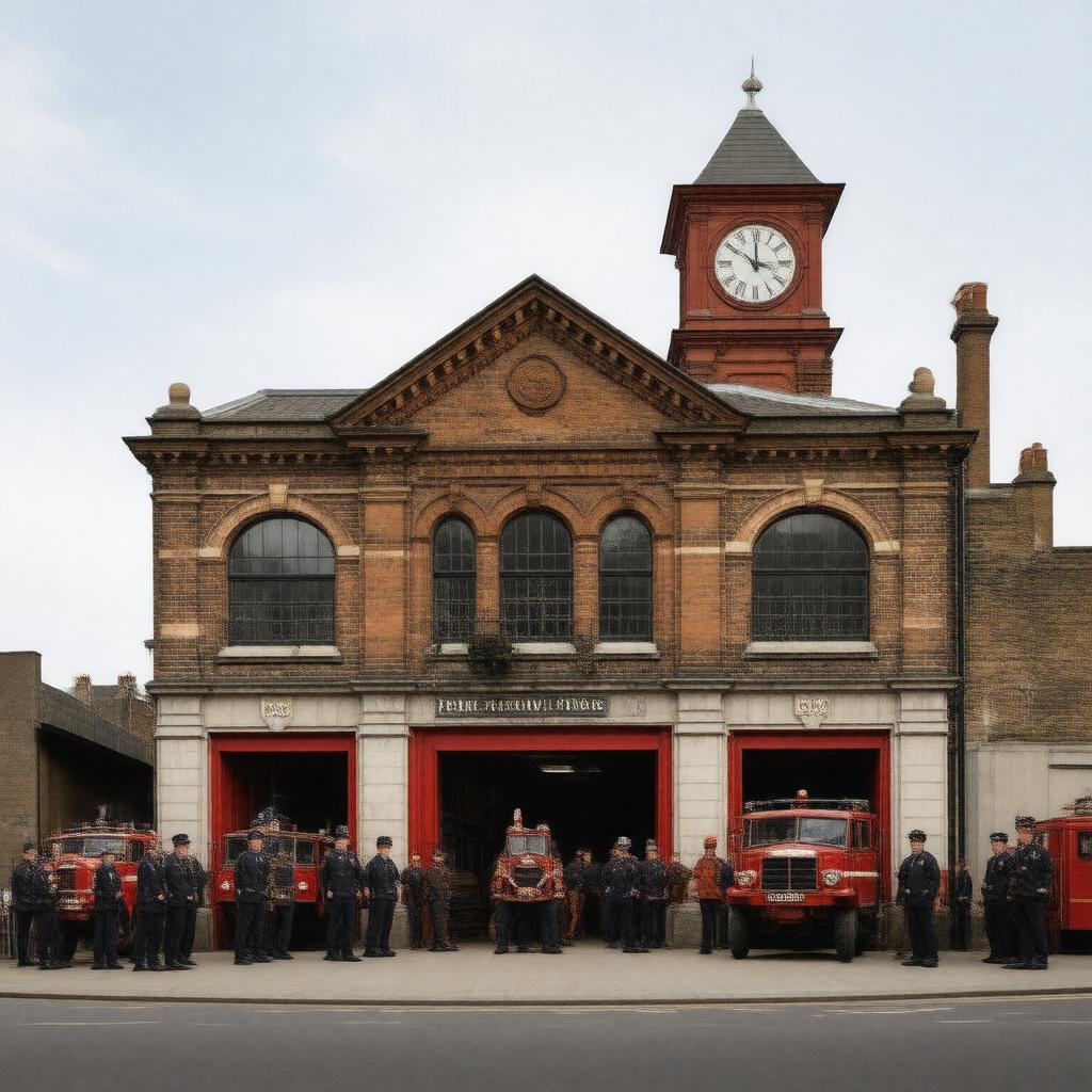 AI-created image of Bermondsey Fire Station