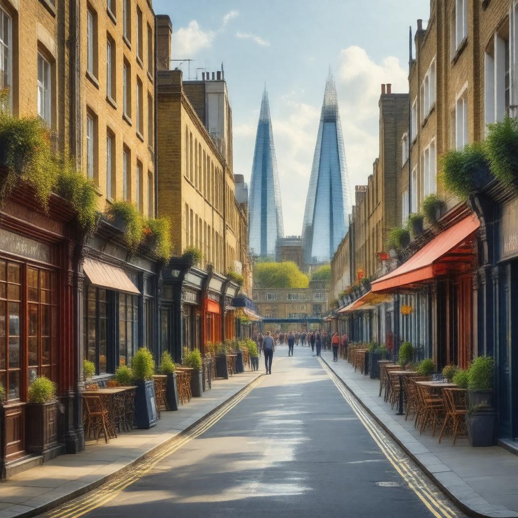 AI-created image of Bermondsey Street