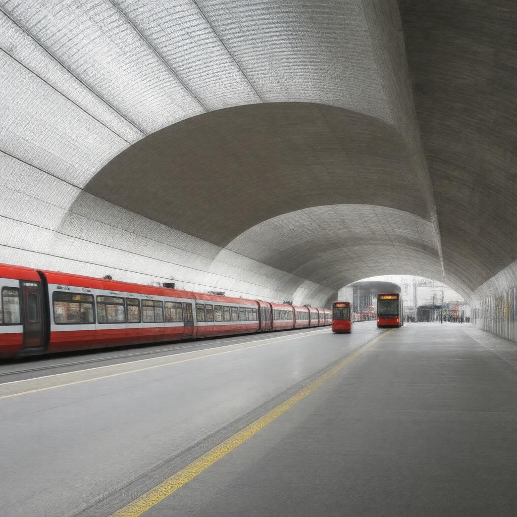 AI-created image of Bermondsey Underground Station