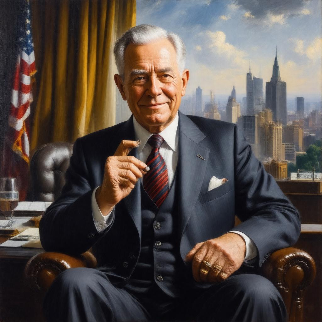 AI-created image of Bernard Baruch