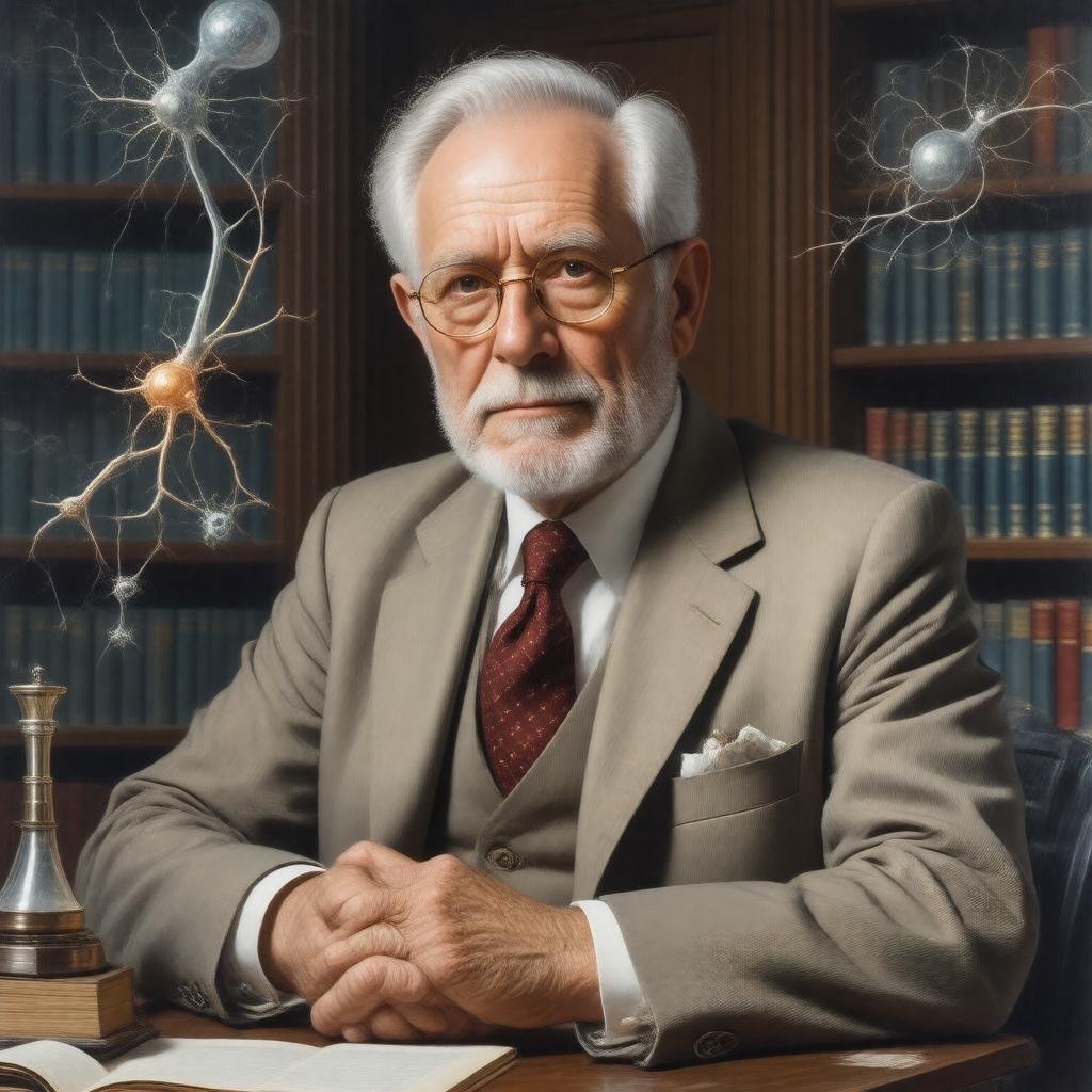 AI-created image of Bernard Katz