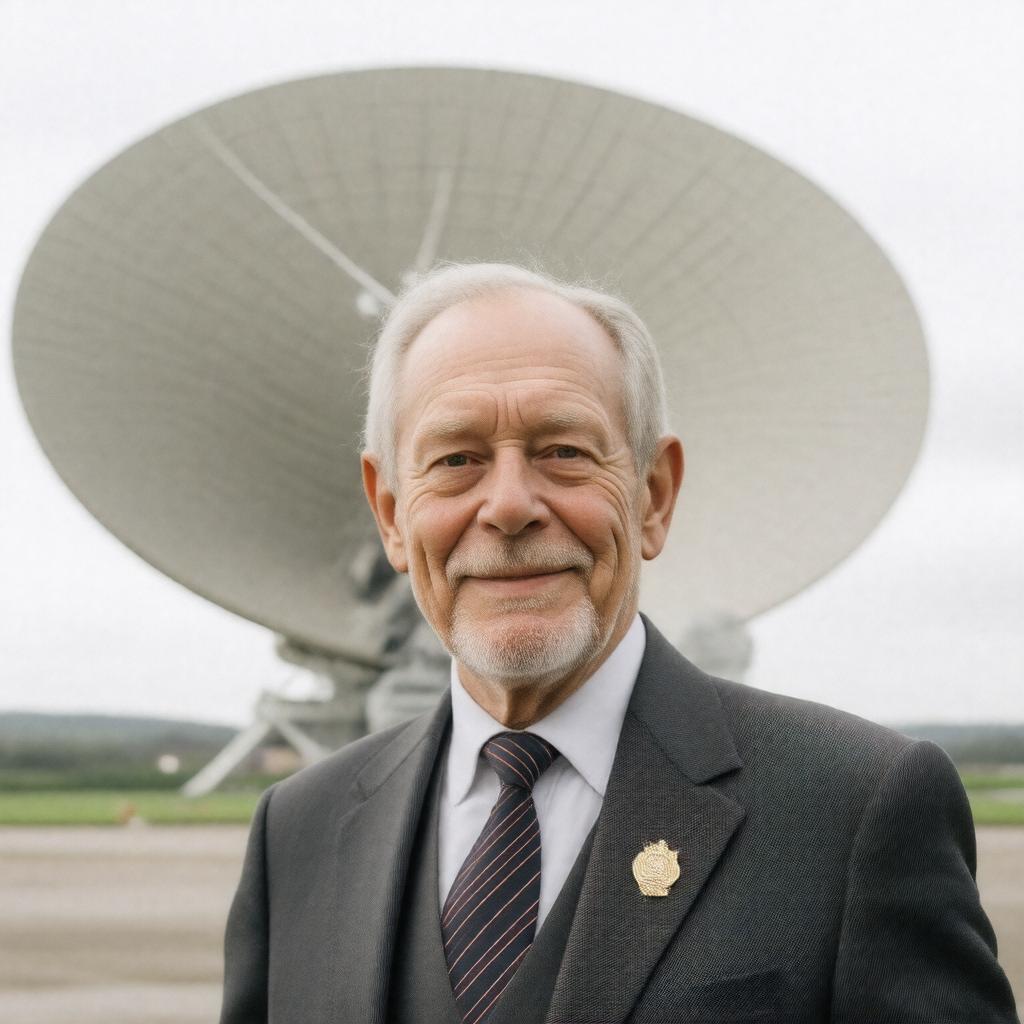 AI-created image of Bernard Lovell