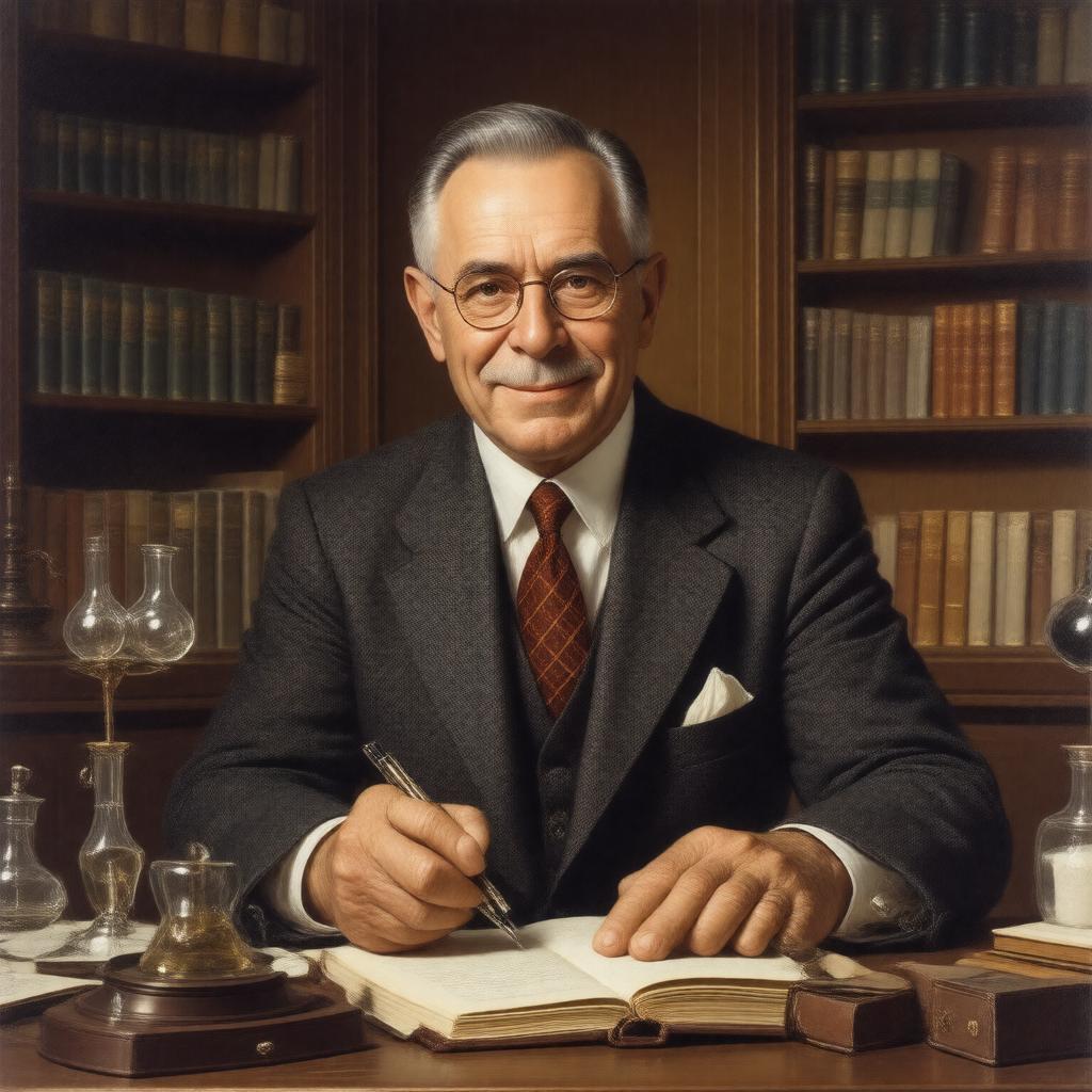 AI-created image of Bernardo Houssay