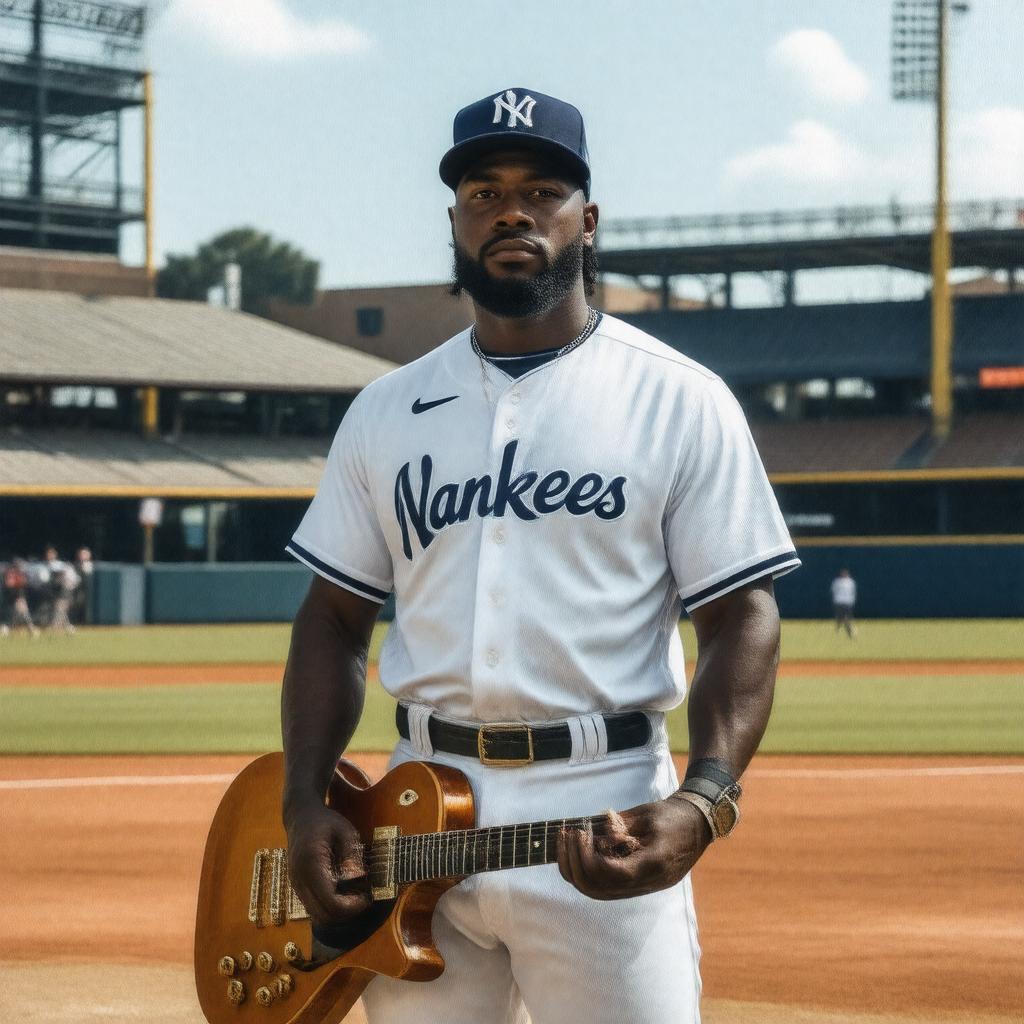 AI-created image of Bernie Williams