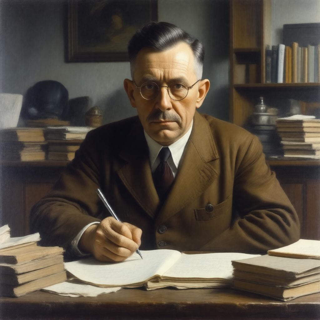 AI-created image of Bertolt Brecht