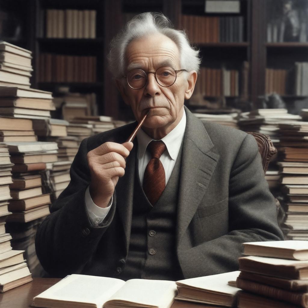 AI-created image of Bertrand Arthur William Russell