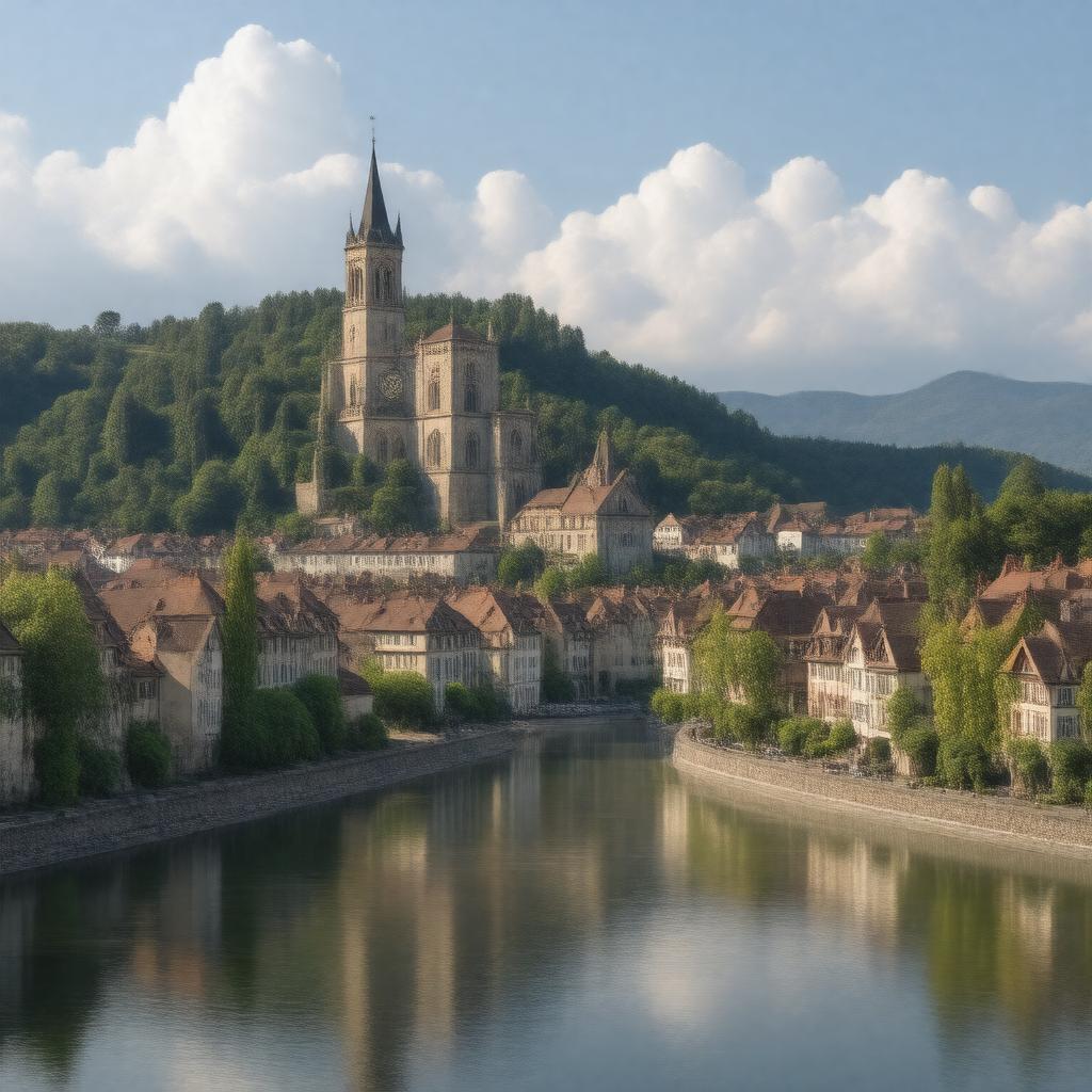 AI-created image of Besançon, France