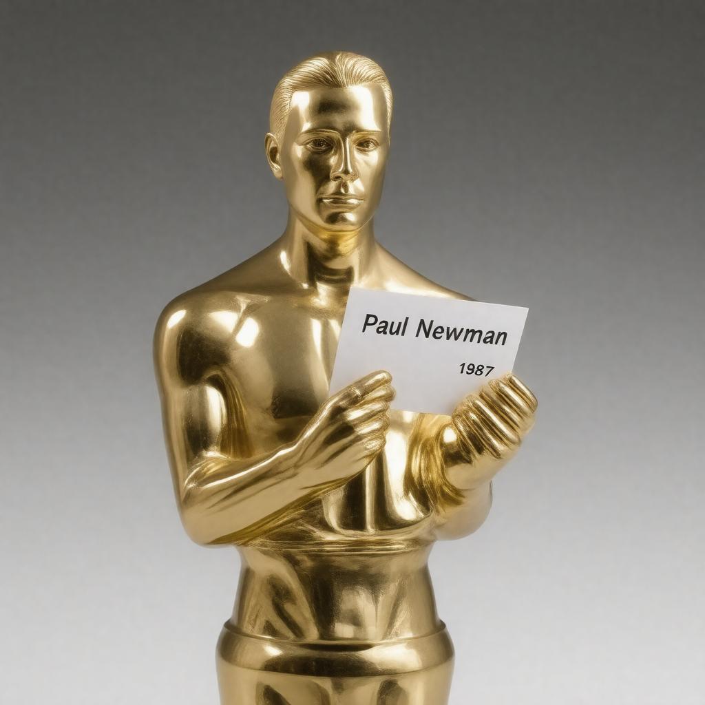 AI-created image of Best Actor (Paul Newman)