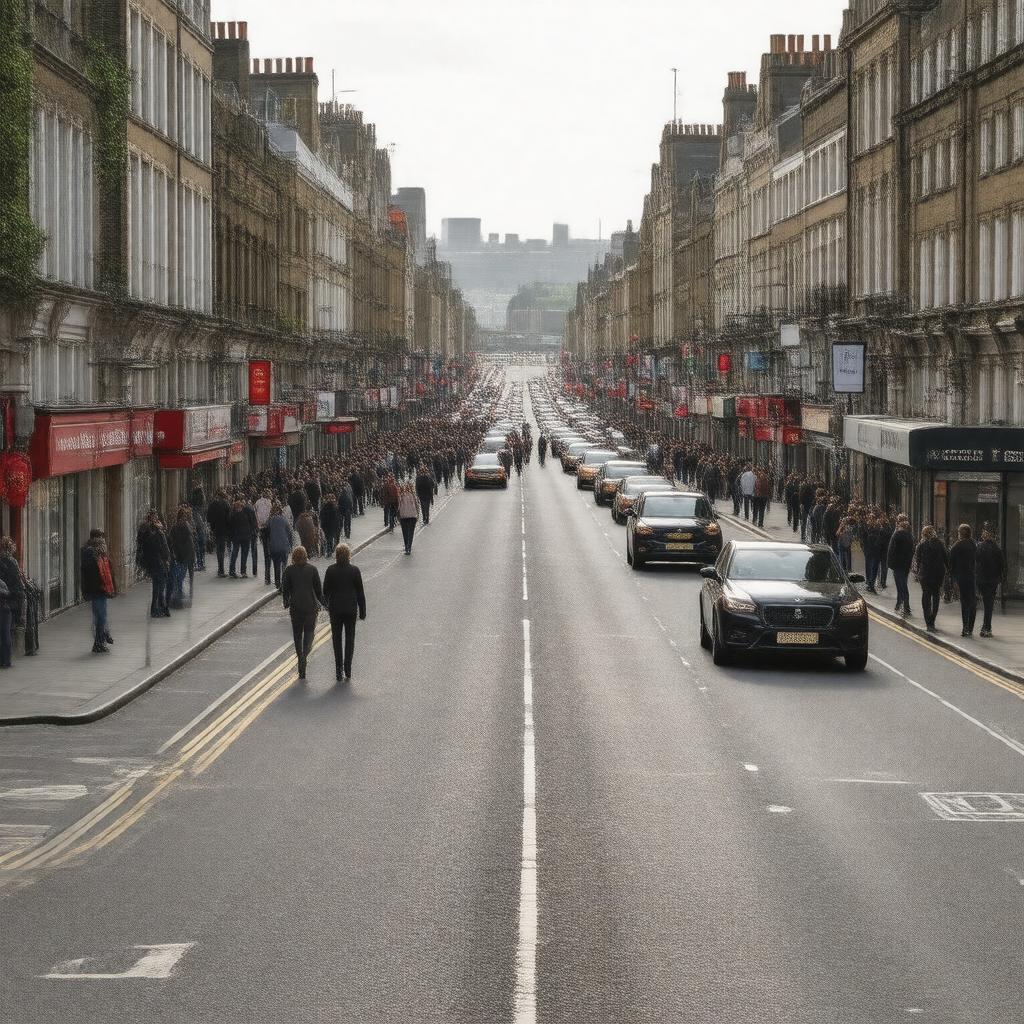 AI-created image of Bethnal Green Road