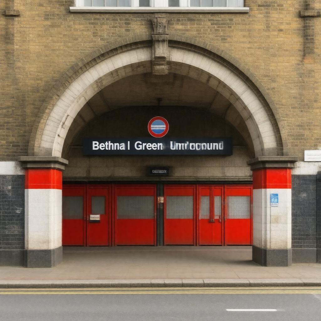 AI-created image of Bethnal Green Underground Station