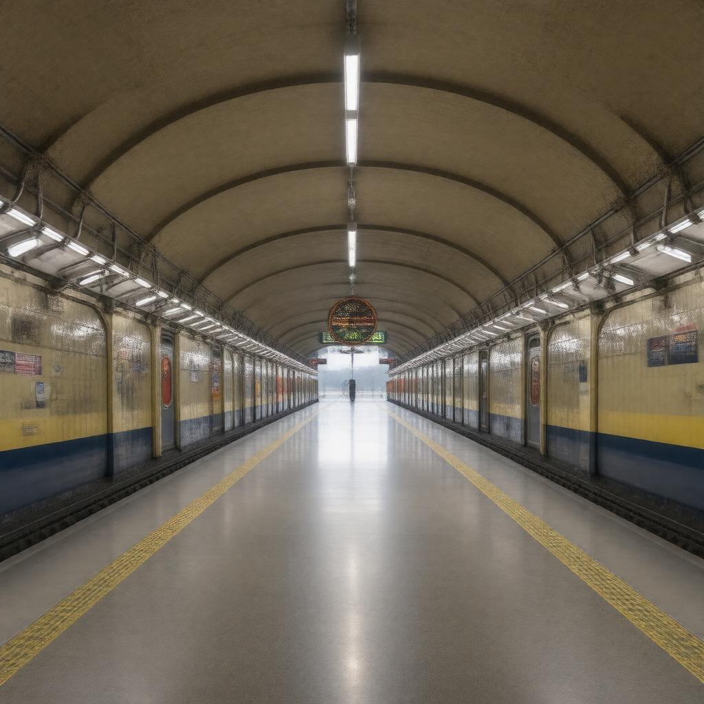 AI-created image of Bethnal Green tube station