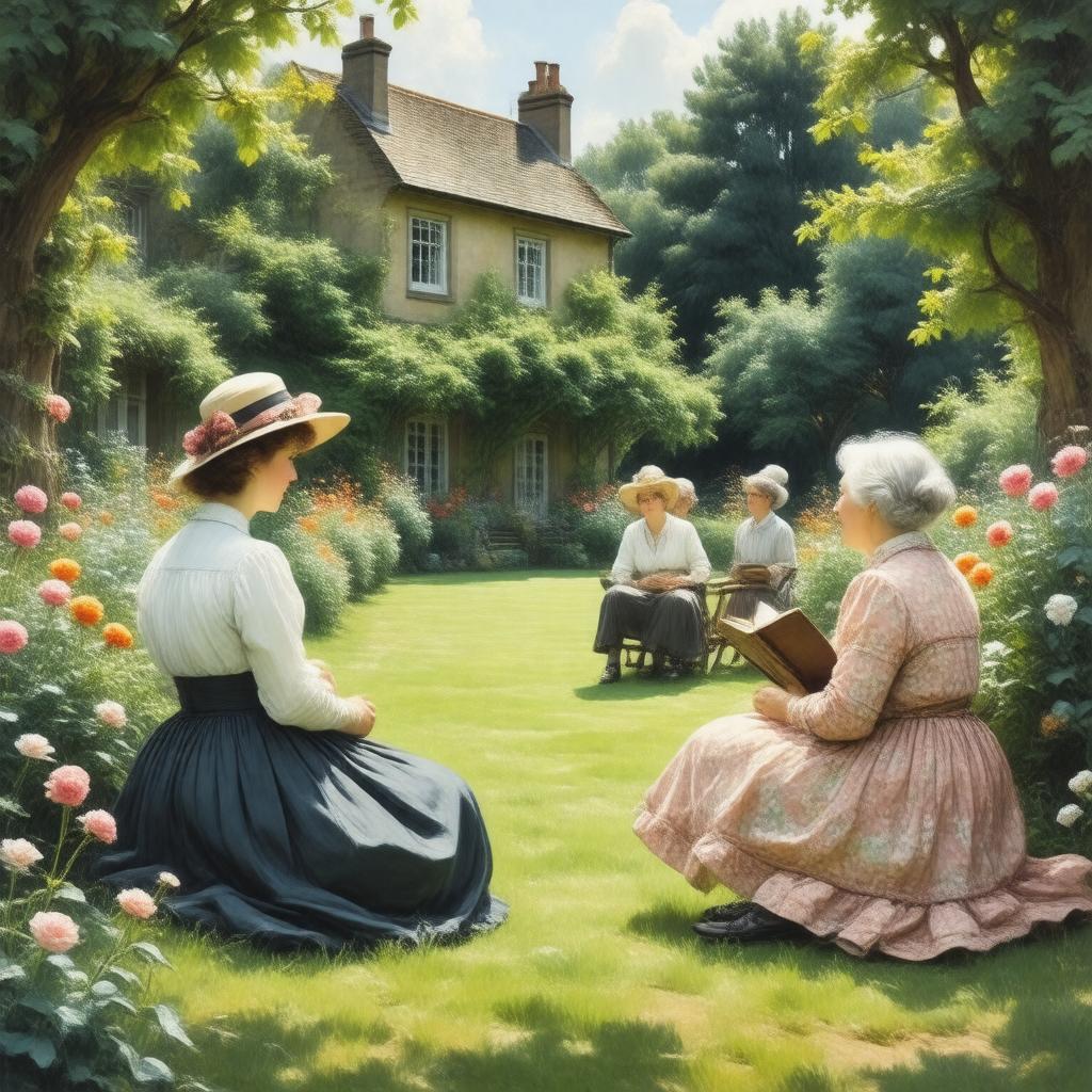 Click to view larger image AI-created image of Between the Acts