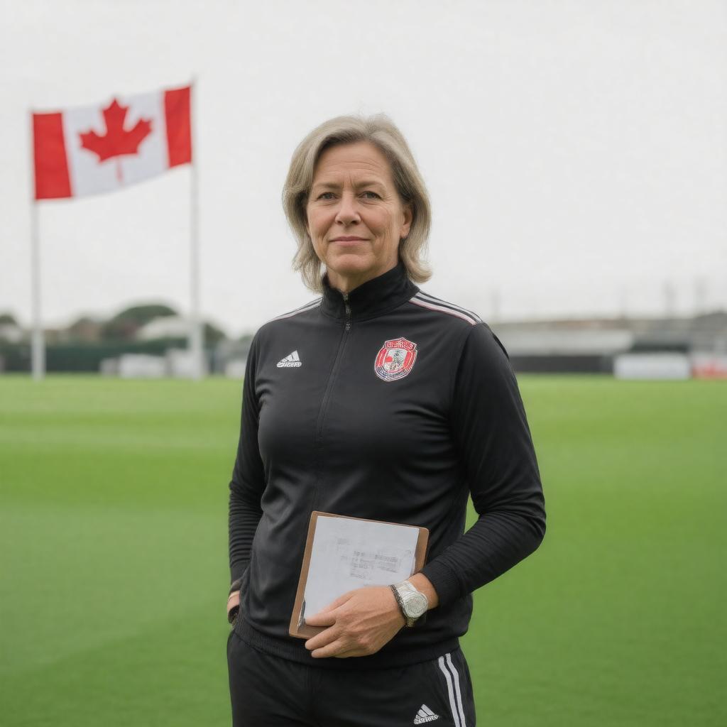 Click to view larger image AI-created image of Bev Priestman